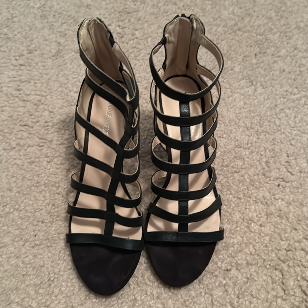 Nine West Heels Size 9.5 M Color Black